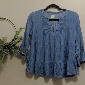 Gap flowy denim crop